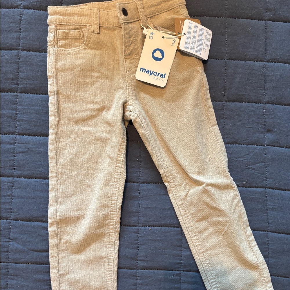 Mayoral Kids Beige Jeans